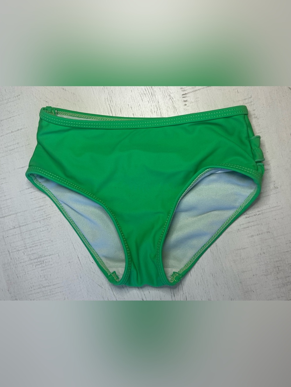 RuffleButts Green Bikini Bottom Toddler Girl